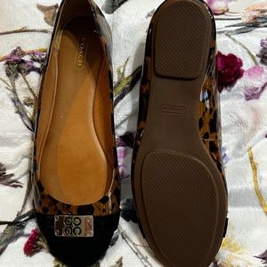 Vintage Coach Leopard Print Ballet Slip On Shoe Size 10